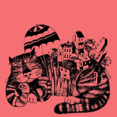 TATIANA DAVIDOVA – kott (girl), coral (Textil)